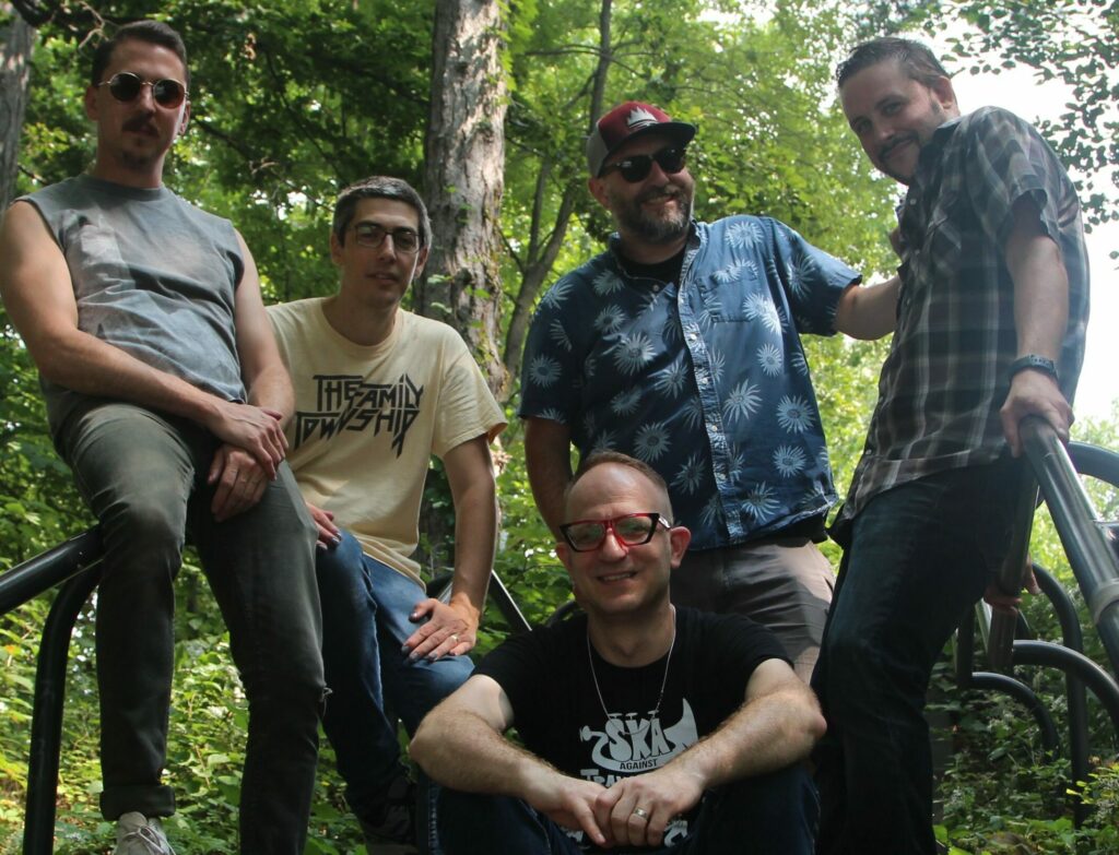 The Roland High Life (from left): Walker Dieckmann, Nick Krefting, Jake WM, Chris Correia, Thom Dunn. Photo by Steph Rosa.